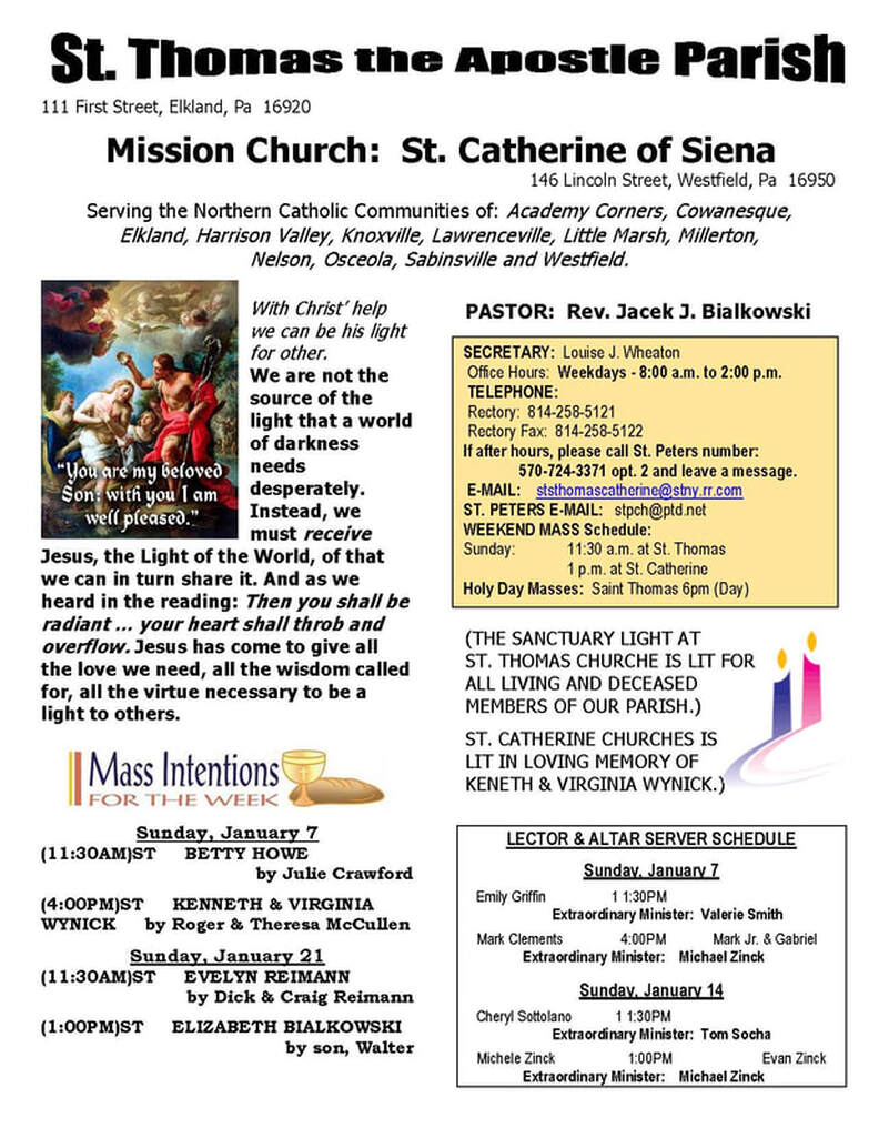 Bulletins - St. Thomas the Apostle Parish