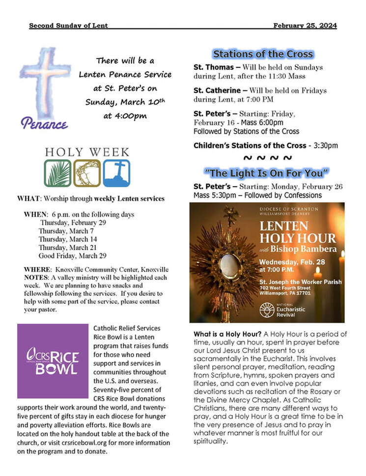 Bulletins - St. Thomas the Apostle Parish